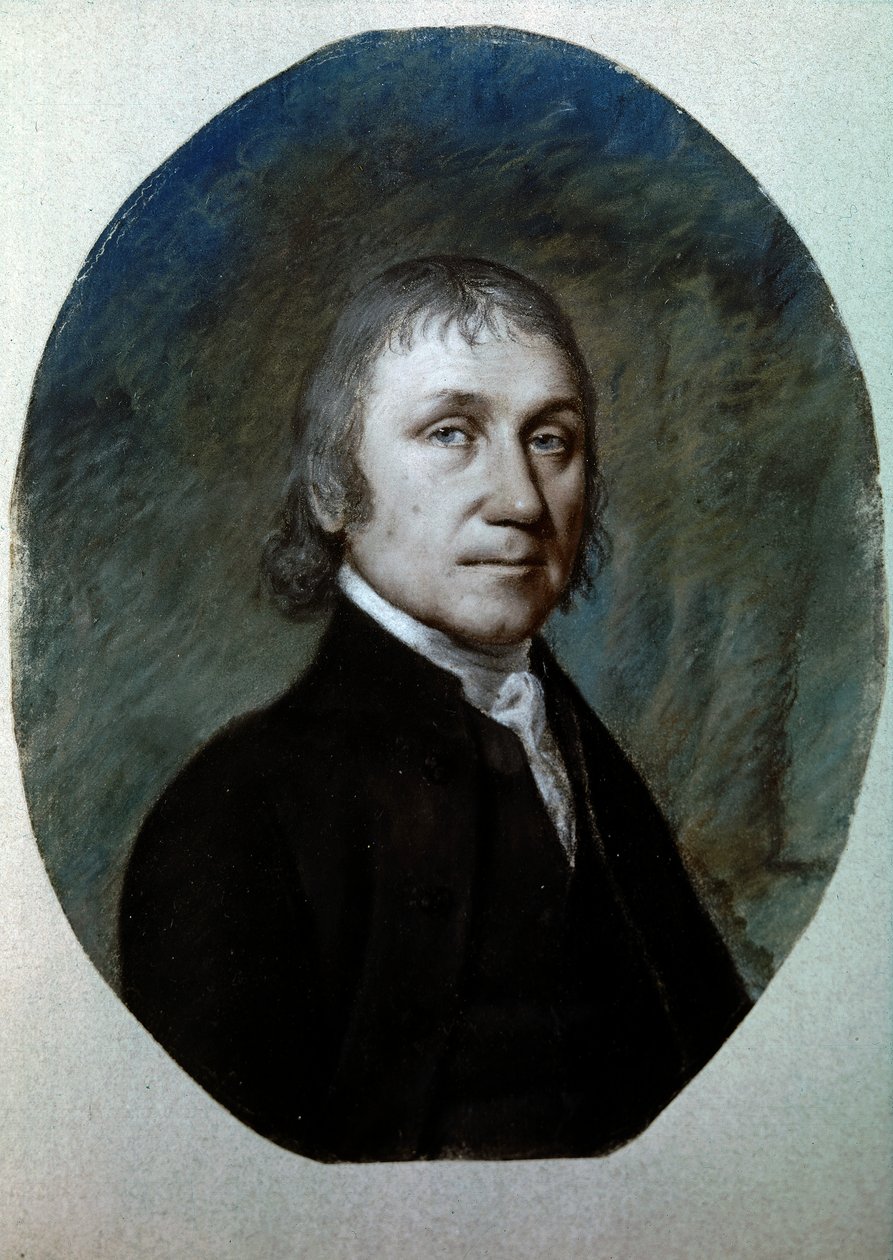 Joseph Priesley portréja, 1797 körül (pasztell, papír) alkotó: Ellen Sharples