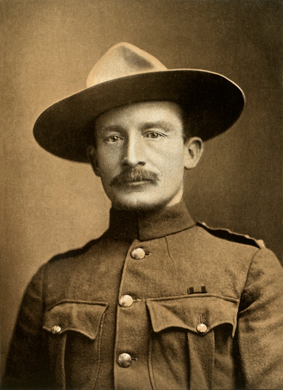 "Robert S. S. Baden-Powell ezredes, a Mafeking védelmezője", 1900. alkotó: Elliot and Fry