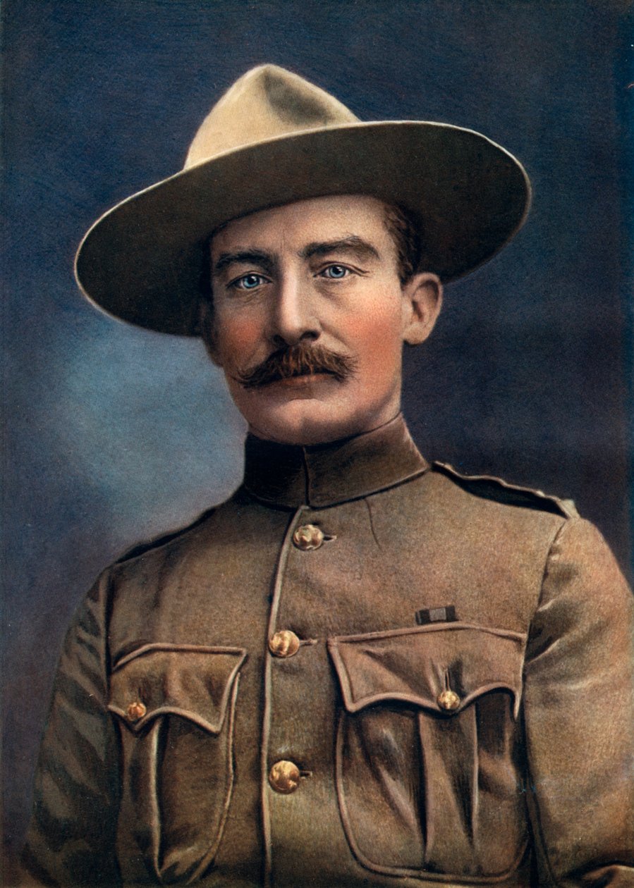 Baden-Powell ezredes, a brit hadsereg altábornagya, 1902. alkotó: Elliott and Fry