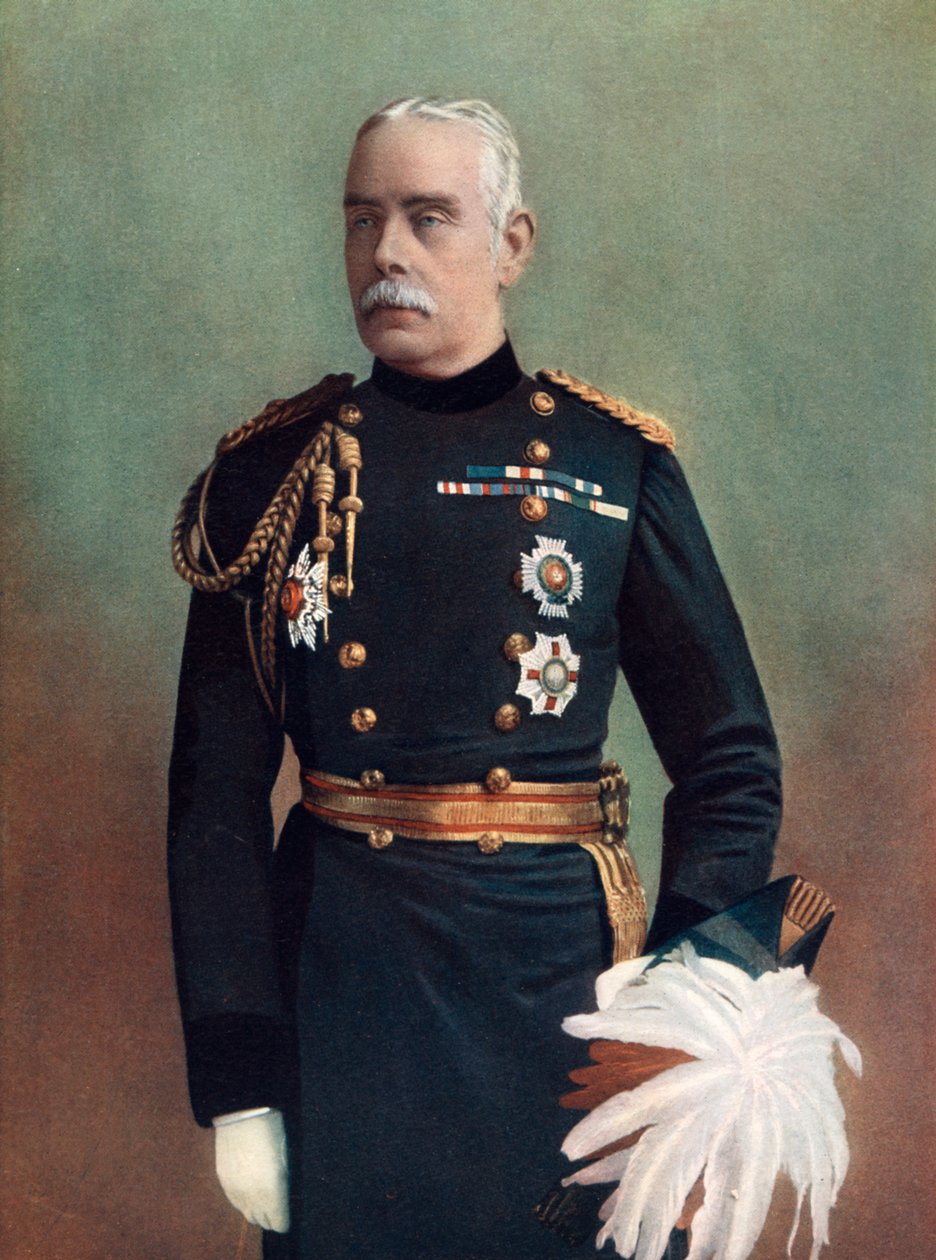 Sir John Carstairs McNeill vezérőrnagy, Equerry to HM the Queen, 1902. alkotó: Elliott and Fry