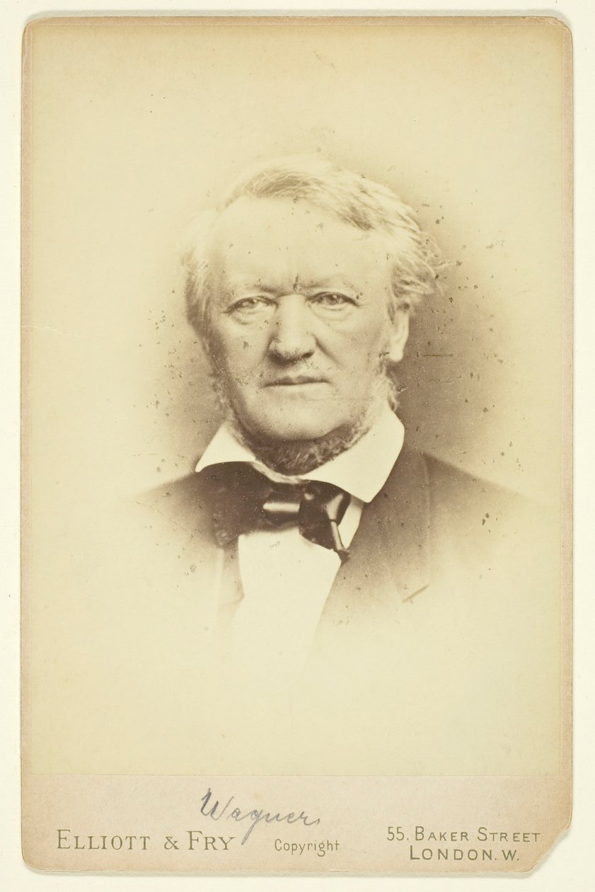 Wagner portréja, 1877. alkotó: Elliott and Fry