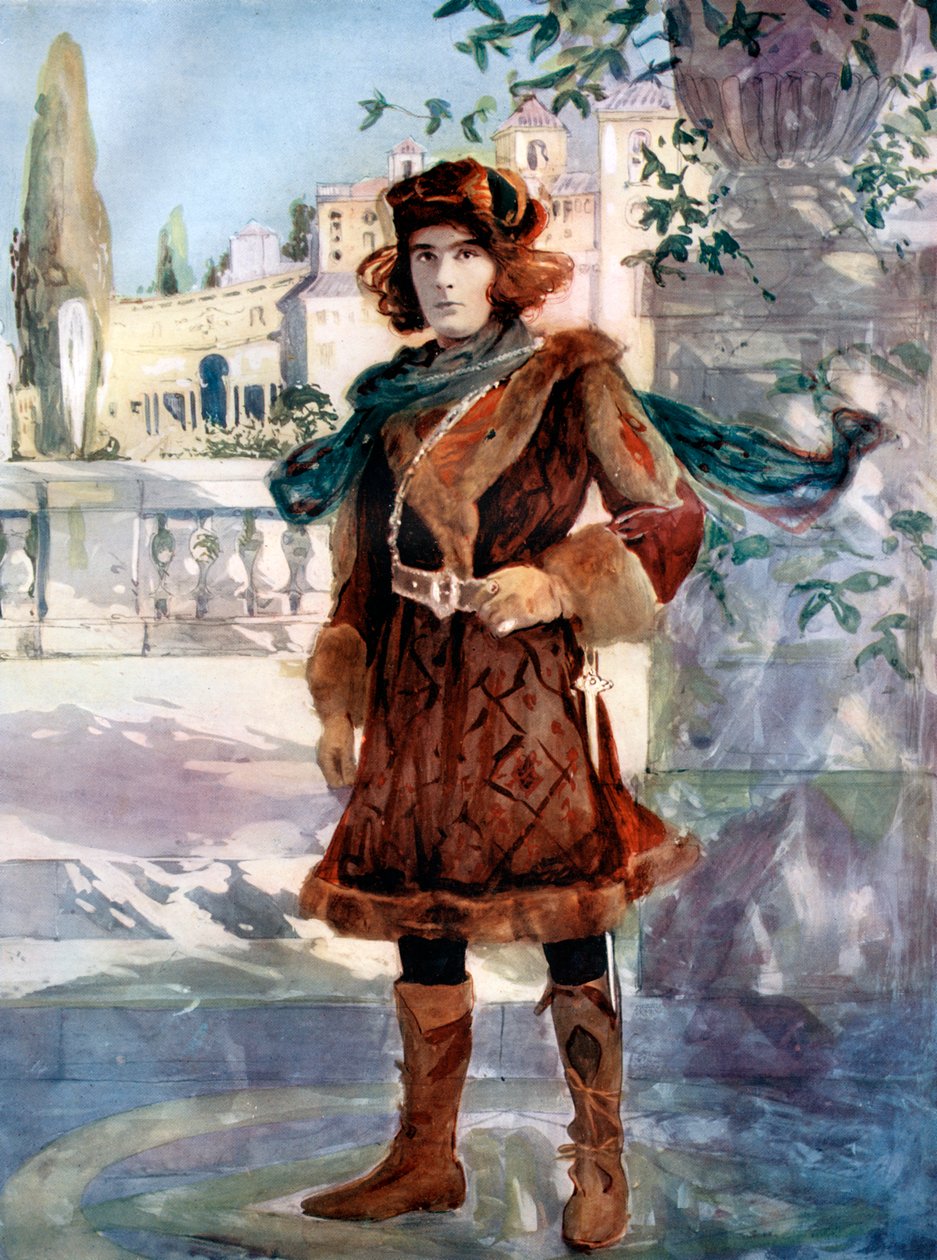 Henry Brodribb Irving az Ahogy tetszik, c1902. alkotó: Ellis and Walery