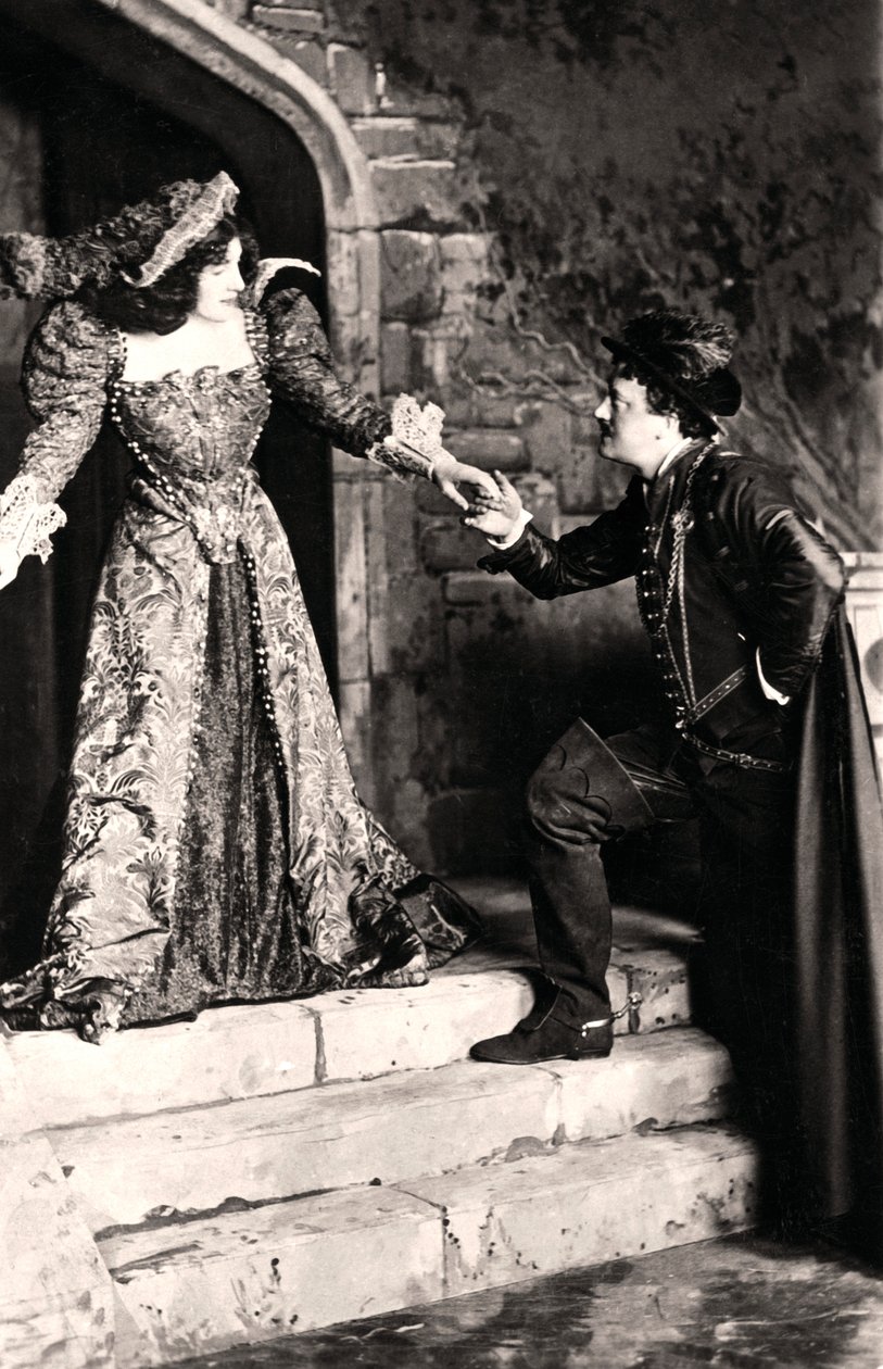 Julia Neilson és Fred Terry a Dorothy O The Hall jelenetében, 20. század elején. alkotó: Ellis and Walery