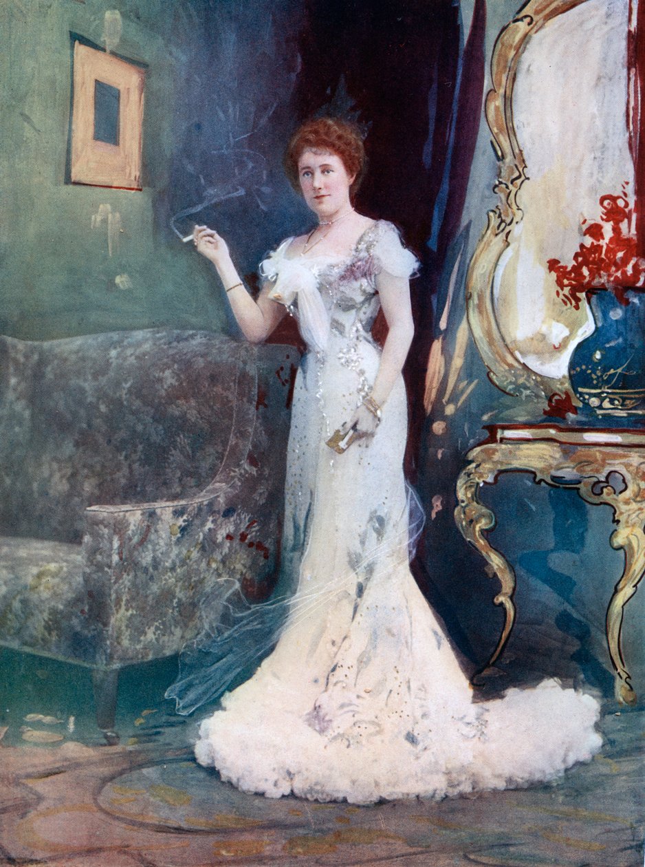 Miss Granville az Egy megszakított nászútban, 1902. alkotó: Ellis and Walery
