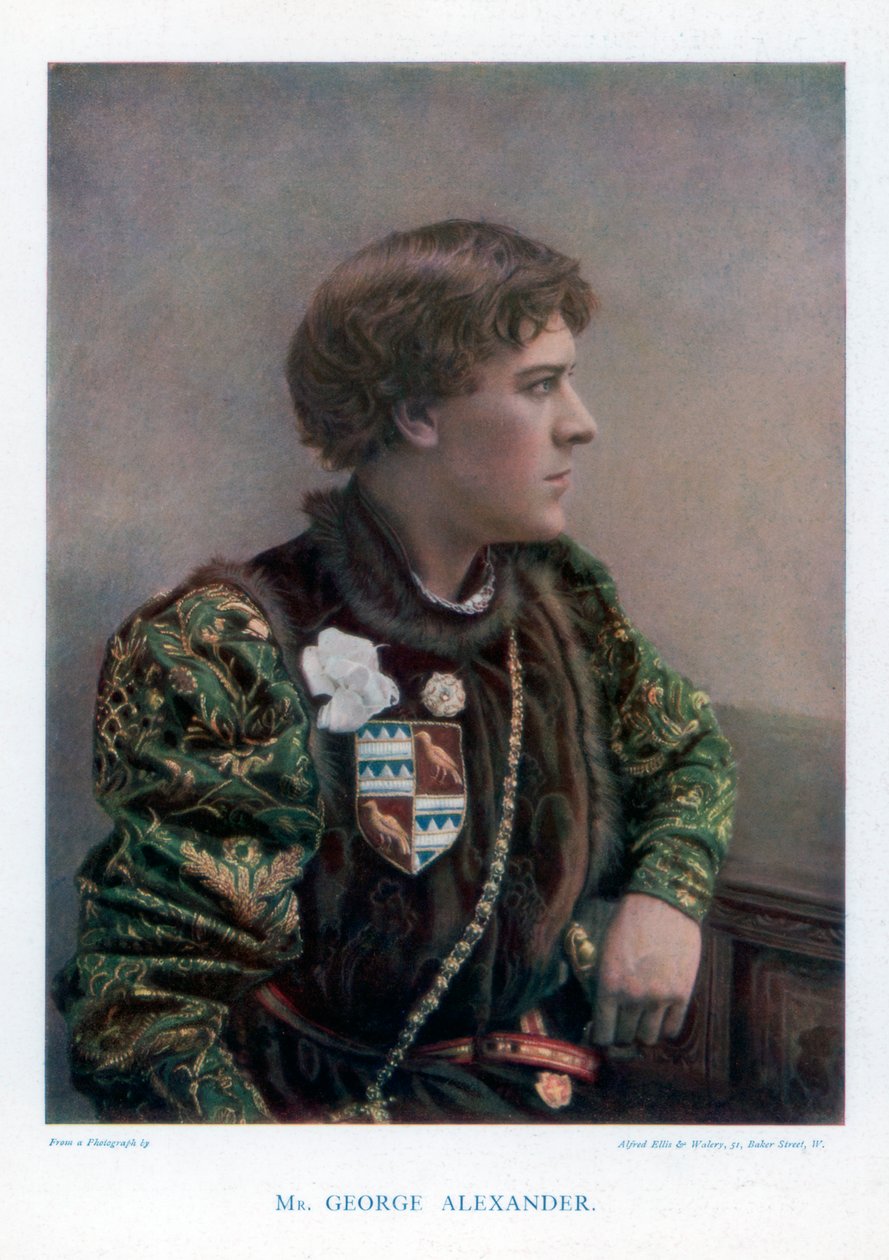 Sir George Alexander angol színész és színházi menedzser, 1901. alkotó: Ellis and Walery