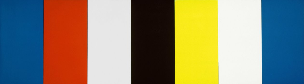 Piros Sárga Kék Fehér és Fekete alkotó: Ellsworth Kelly