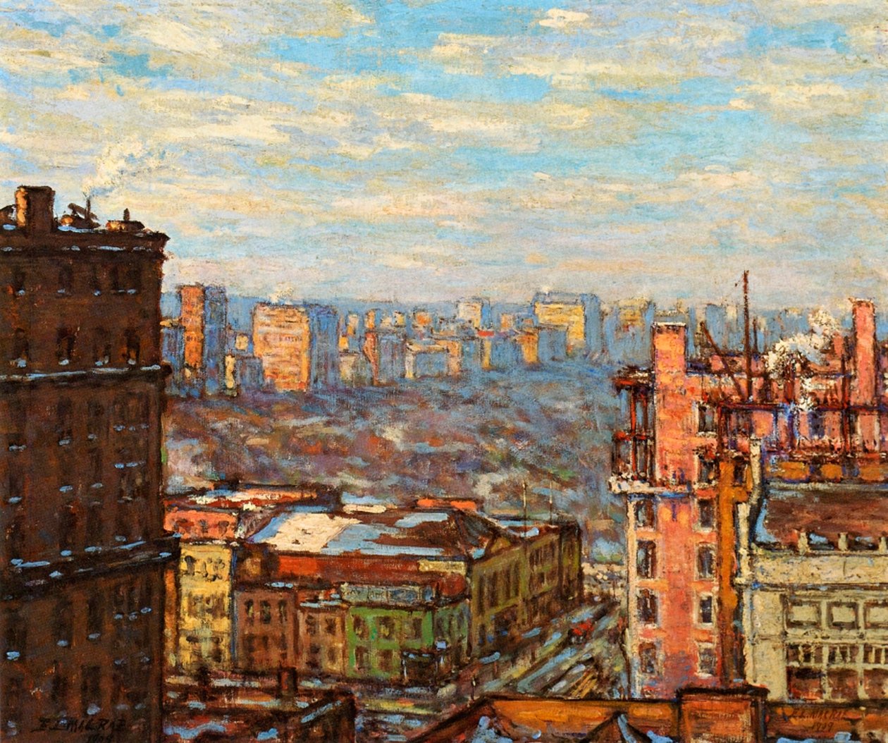 A Central Park a Carnegie Hallból alkotó: Elmer Livingston MacRae