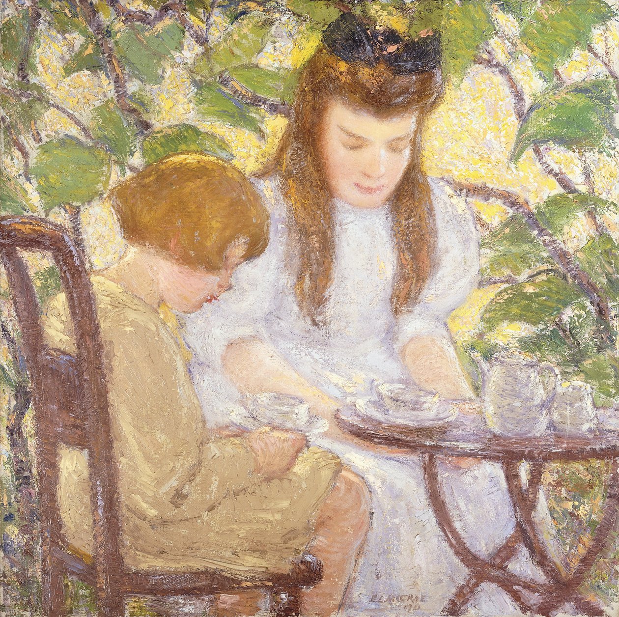 Tea az Arborban alkotó: Elmer Livingston MacRae