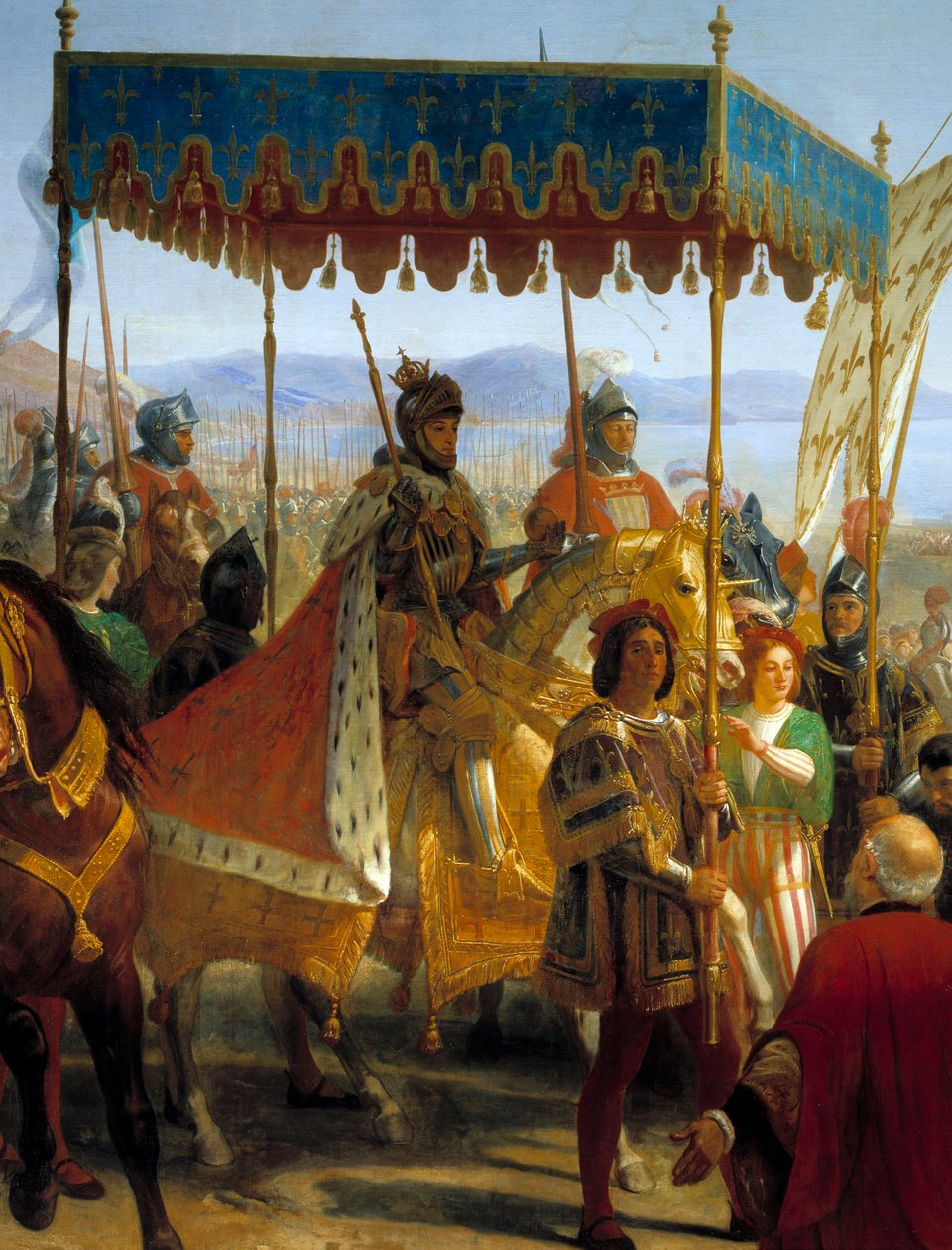 VIII. Károly (1470-1498) belépése Nápolyba alkotó: Eloi Firmin Feron