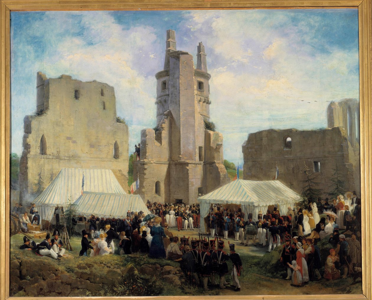 Fenséges Lajos Fülöp 1. sétája és családja Eloi Firmin Feron (1802-1876) festménye. 1832. Tours, Szépművészeti Múzeum alkotó: Eloi Firmin Feron
