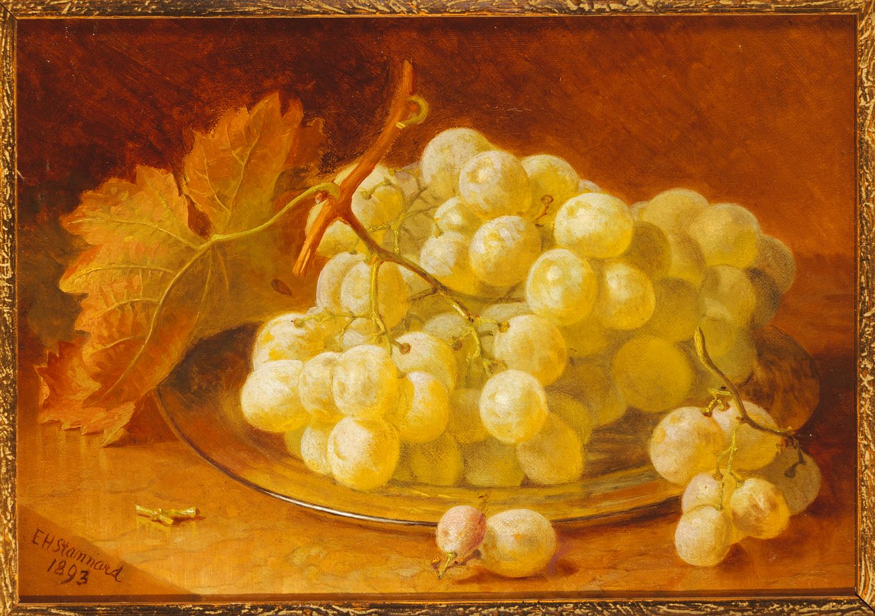 Szőlő ezüst tányéron, 1893 alkotó: Eloise Harriet Stannard