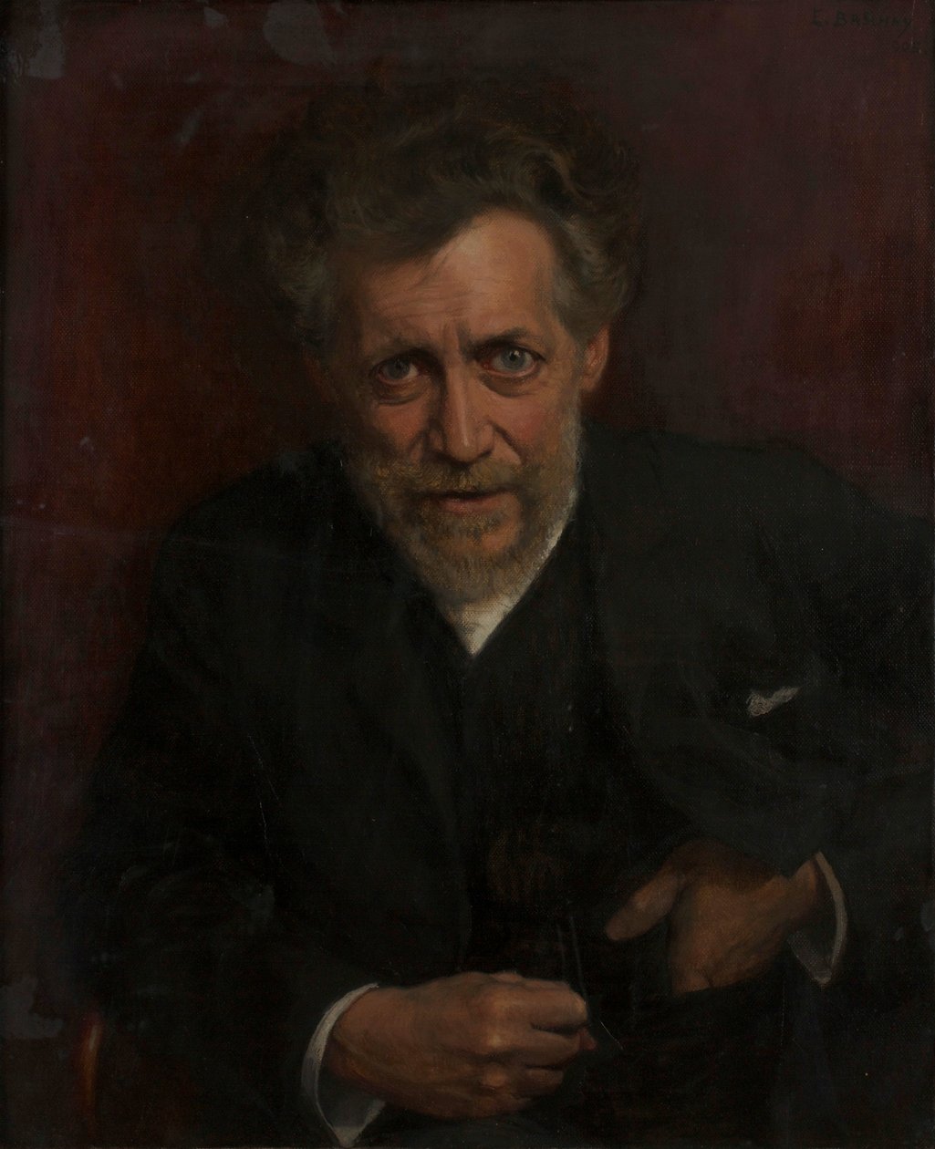 Edmund von Hellmer professzor portréja alkotó: Emanuel Baschny