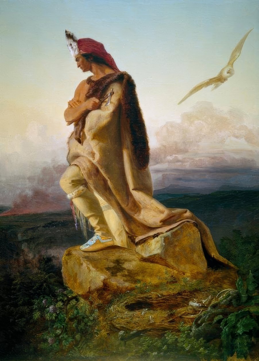 Cooper, Az utolsó mohikán / E.G. Leutze alkotó: Emanuel Gottlieb Leutze