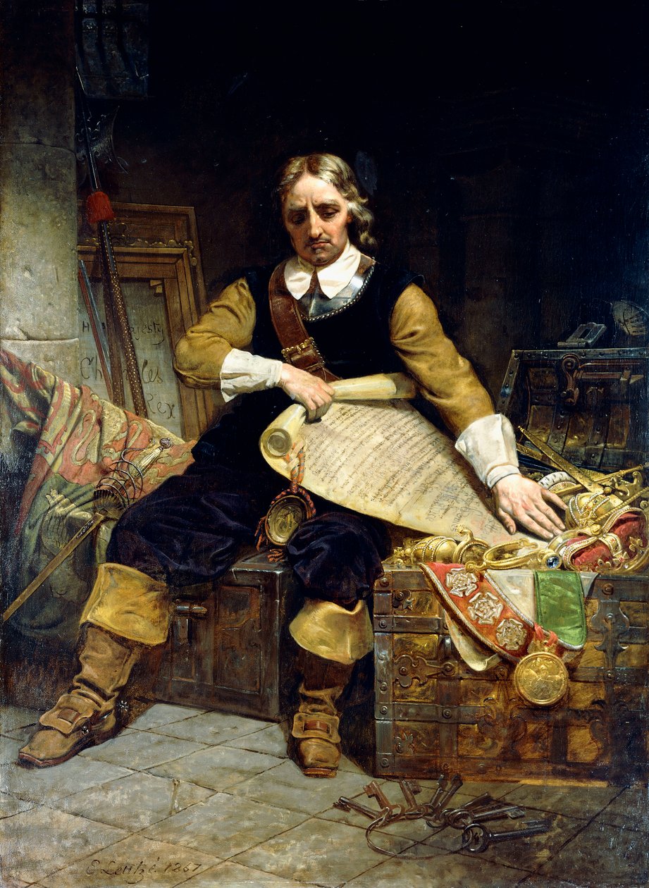 Oliver Cromwell, 1867 alkotó: Emanuel Gottlieb Leutze