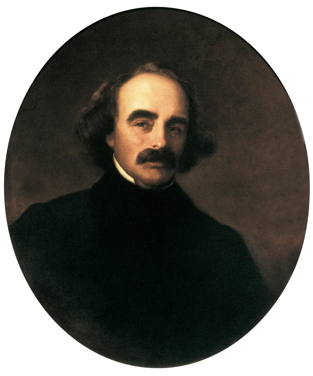 Nathaniel Hawthorne (1804-1864) amerikai író portréja Emanuel Gottlieb Leutze (1816-1868) festménye alkotó: Emanuel Gottlieb Leutze
