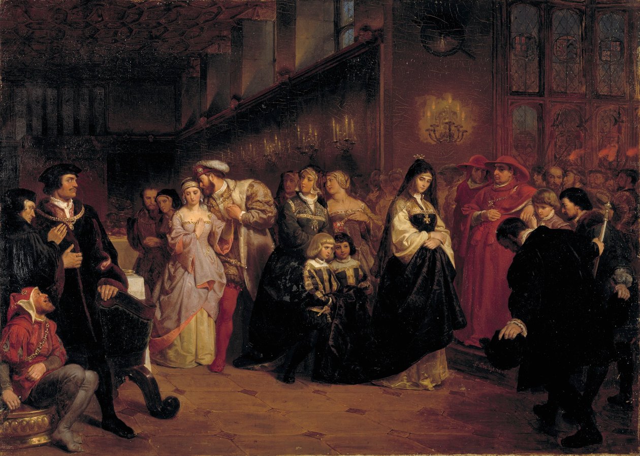 Boleyn Anna udvarlása alkotó: Emanuel Gottlieb Leutze