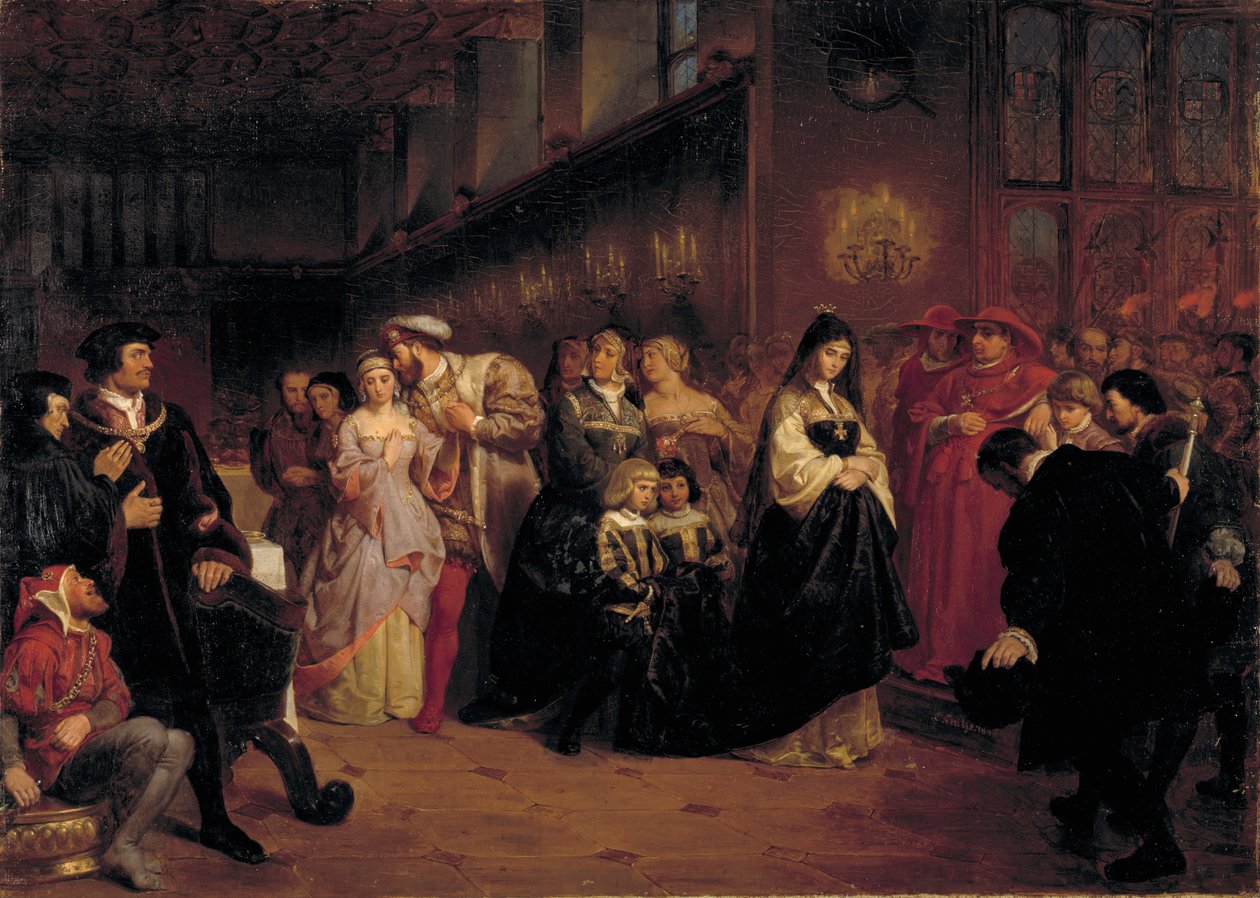 Boleyn Anne udvarlása, 1846. alkotó: Emanuel Gottlieb Leutze