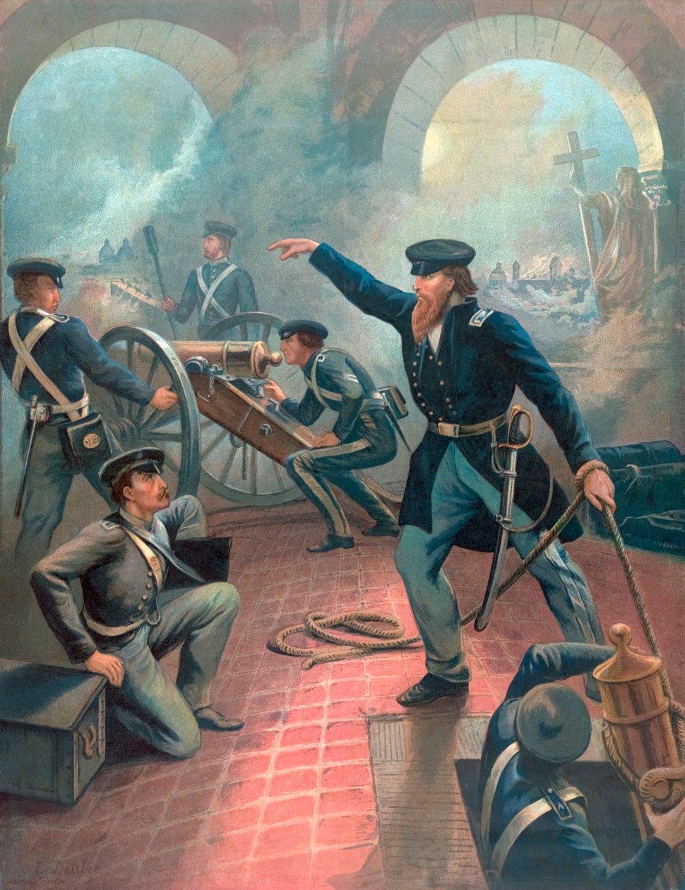 Ulysses S. Grant a mexikói-amerikai háborúban alkotó: Emanuel Gottlieb Leutze