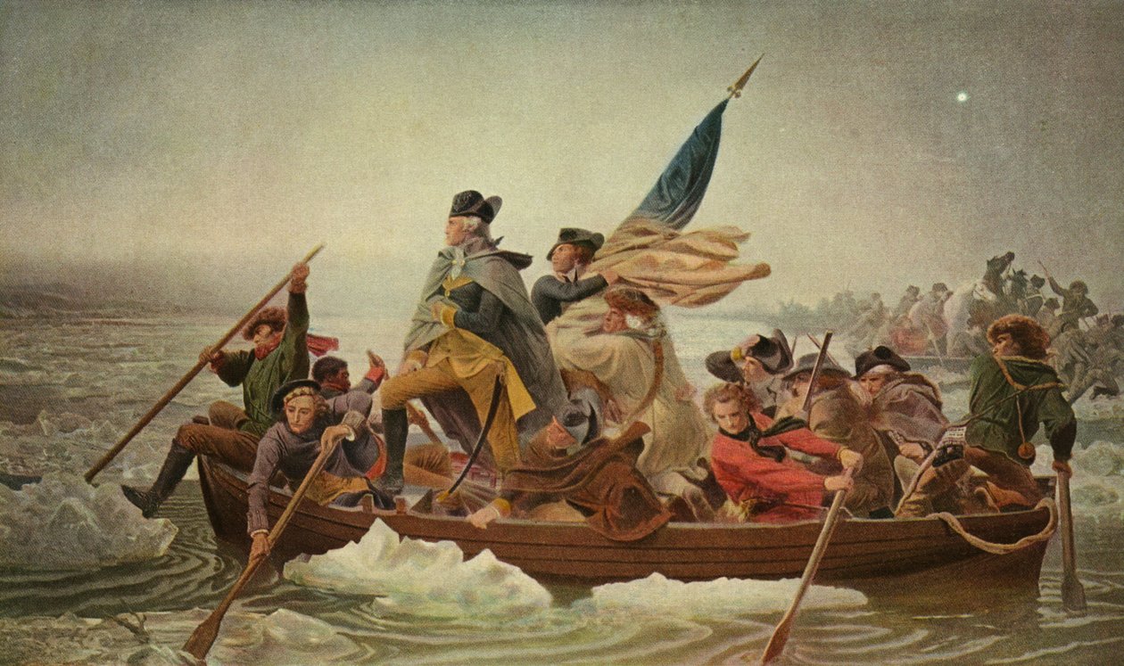 Washington átkelés a Delaware-en - alkotó: Emanuel Gottlieb after Leutze