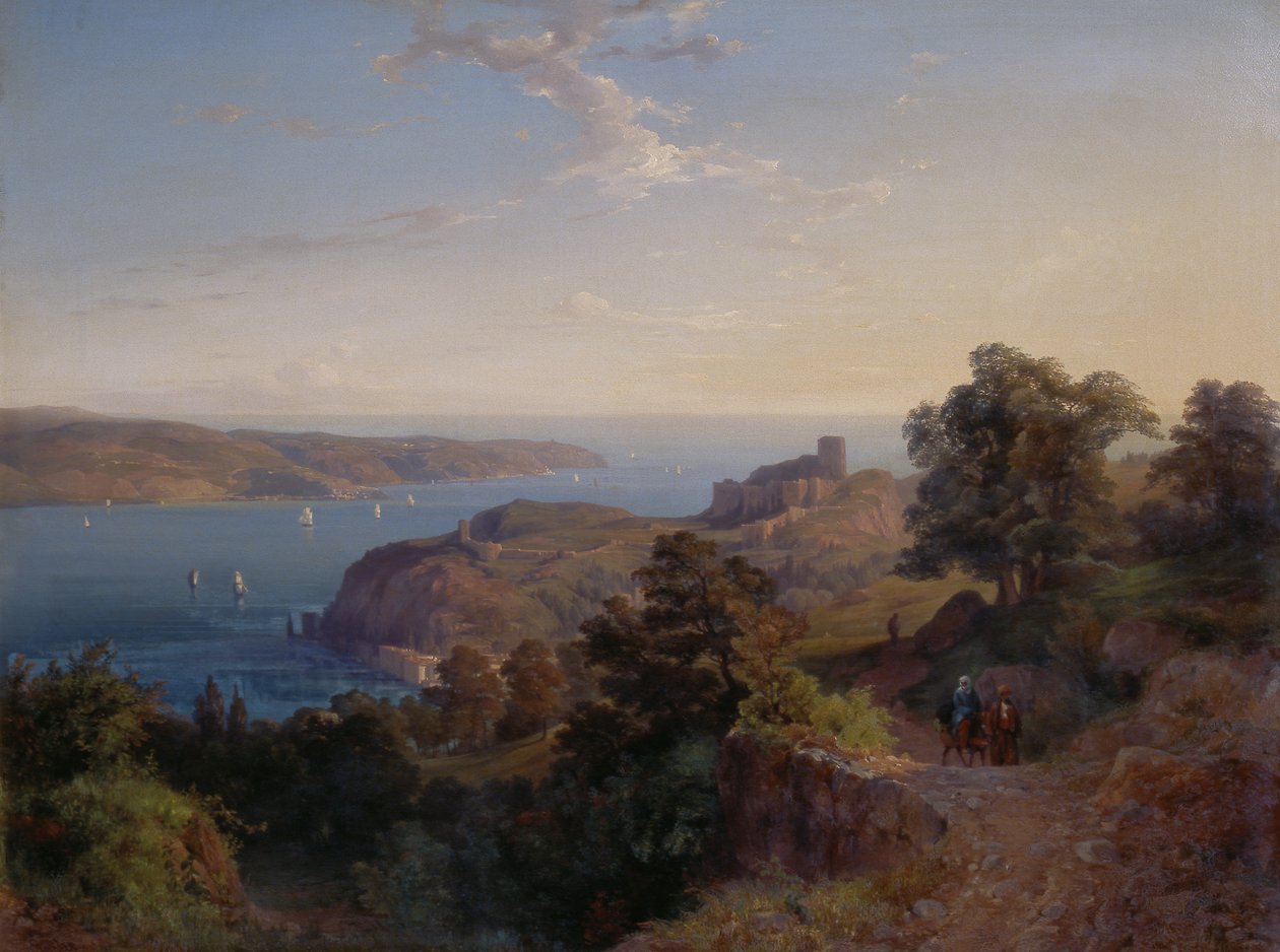 A Boszporusz torkolata (Yoros Kalesi) alkotó: Emanuel Stöckler