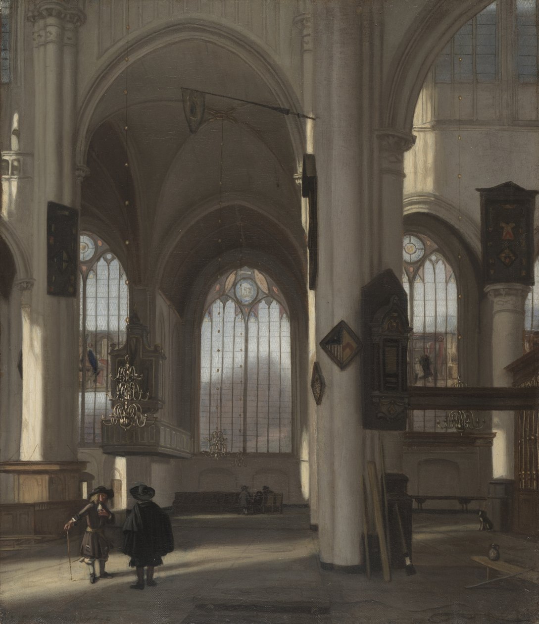 Egy templom belseje, 1680 körül (olaj, vászon) alkotó: Emanuel de Witte
