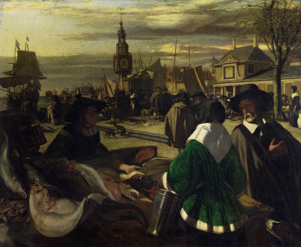 Hágai piac, 1660 körül alkotó: Emanuel de Witte