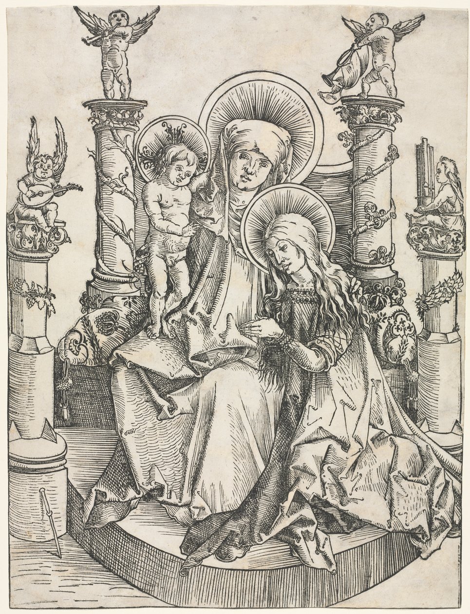 Szent Anna, a Szűz és Krisztus Gyermeke alkotó: Emanuel de Witte