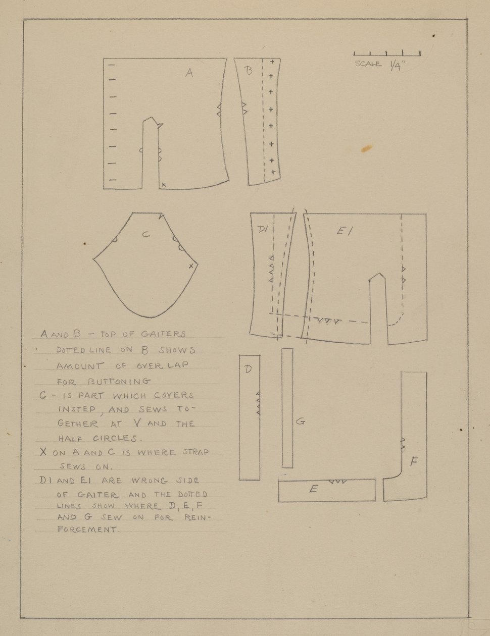 Pattern for Spats alkotó: Emery Herrett