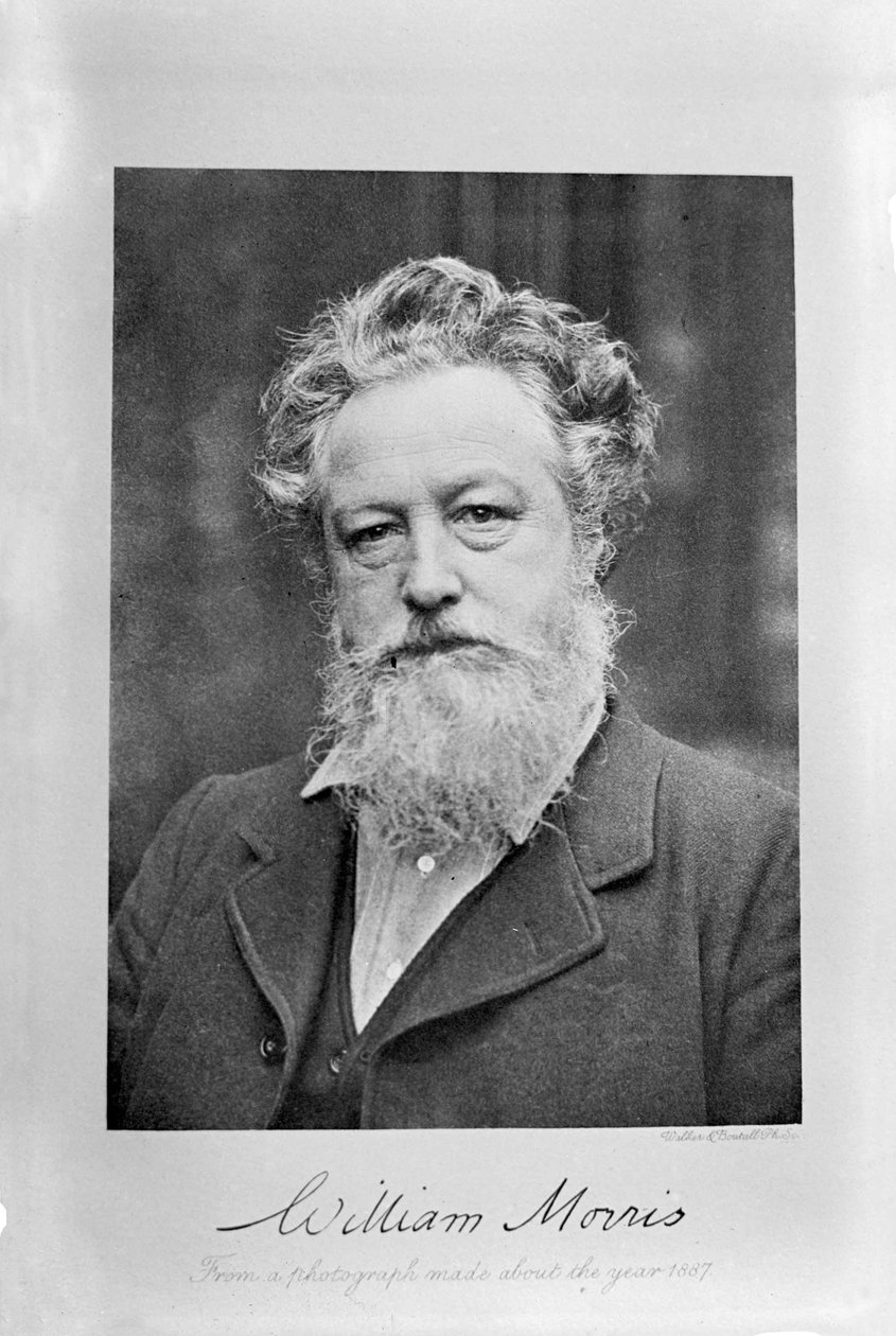 William Morris portréja, 1887 körül. alkotó: Emery Walker