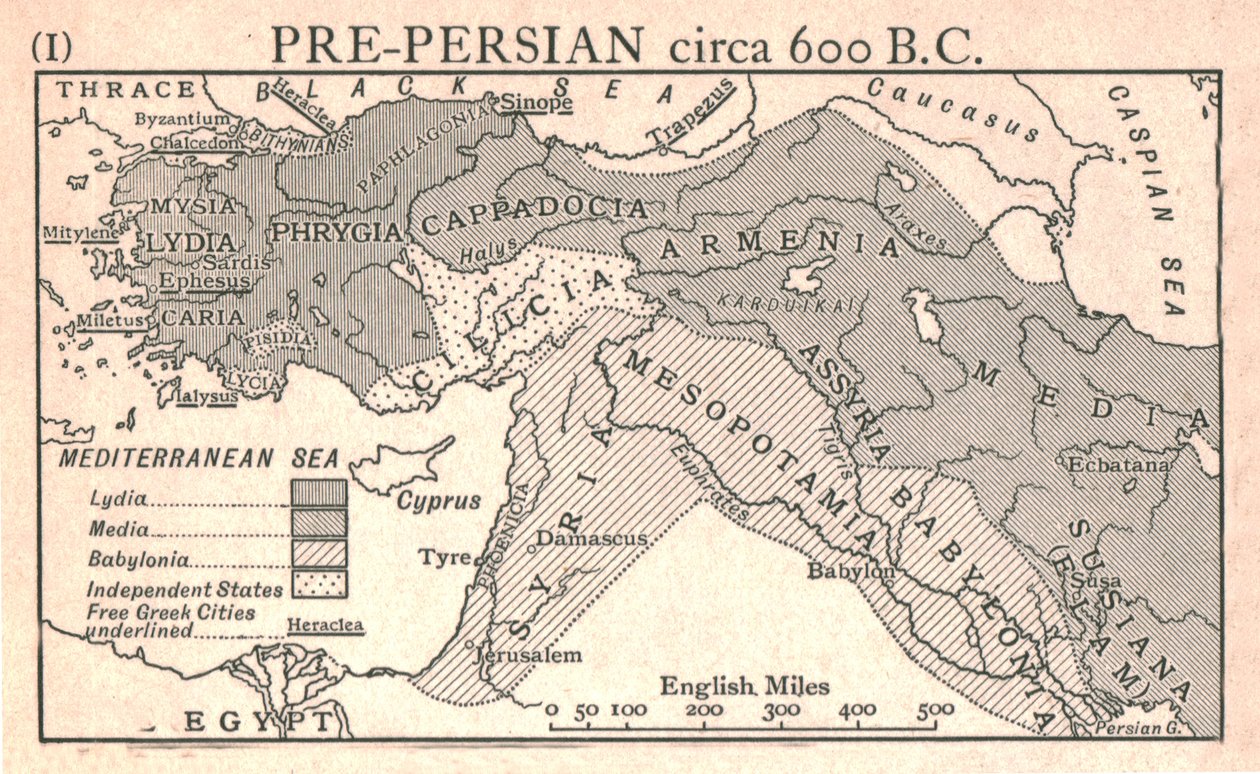 „Perzsa, Kr.e. 600 körül”, 1915 körül. alkotó: Emery Walker Ltd