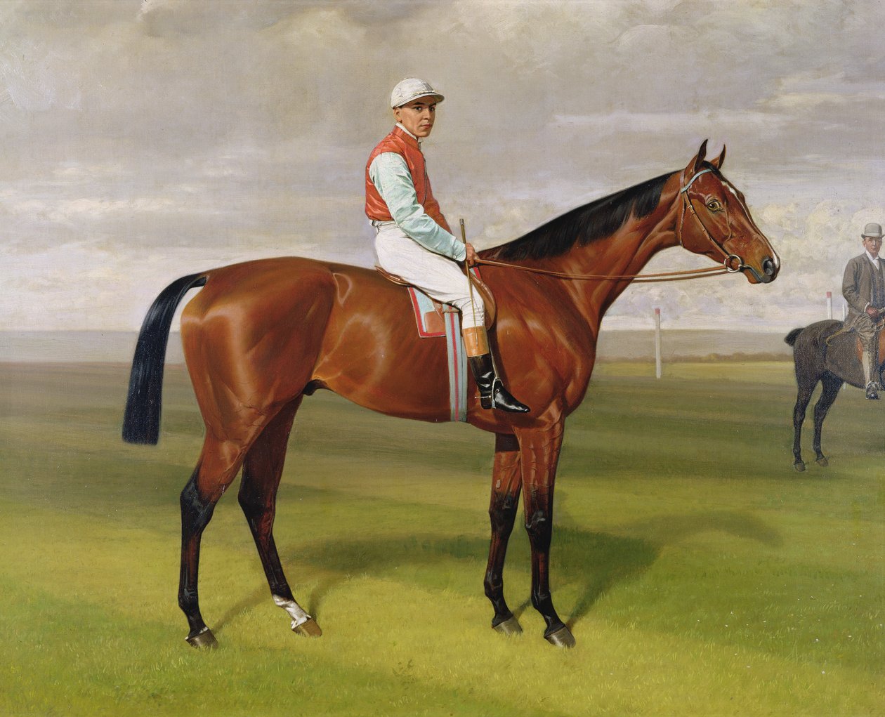 Isinglass, az 1893-as Derby győztese, 1893 olaj, vászon 188206 részlete alkotó: Emil Adam
