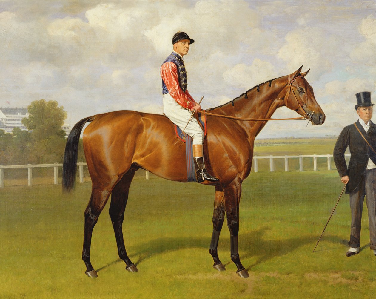 Persimmon, az 1896-os Derby győztese, 1896 olaj, vászon 188211 részlete alkotó: Emil Adam