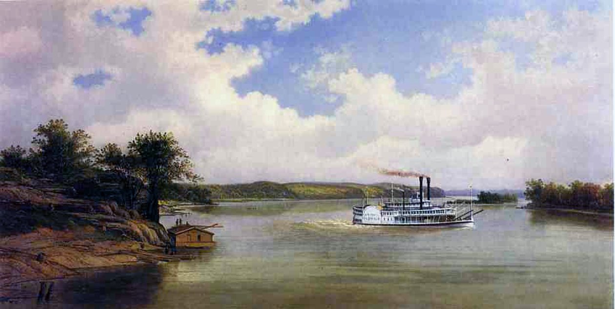 Gőzhajó, 1881 alkotó: Emil Bott