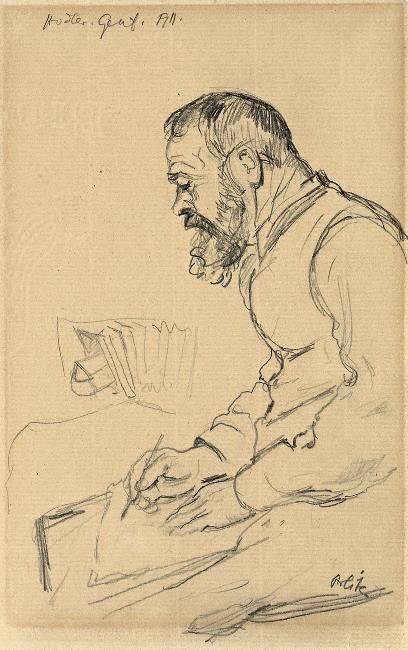 Ferdinand Hodler rajz Genfben 1911n alkotó: Emil Orlik