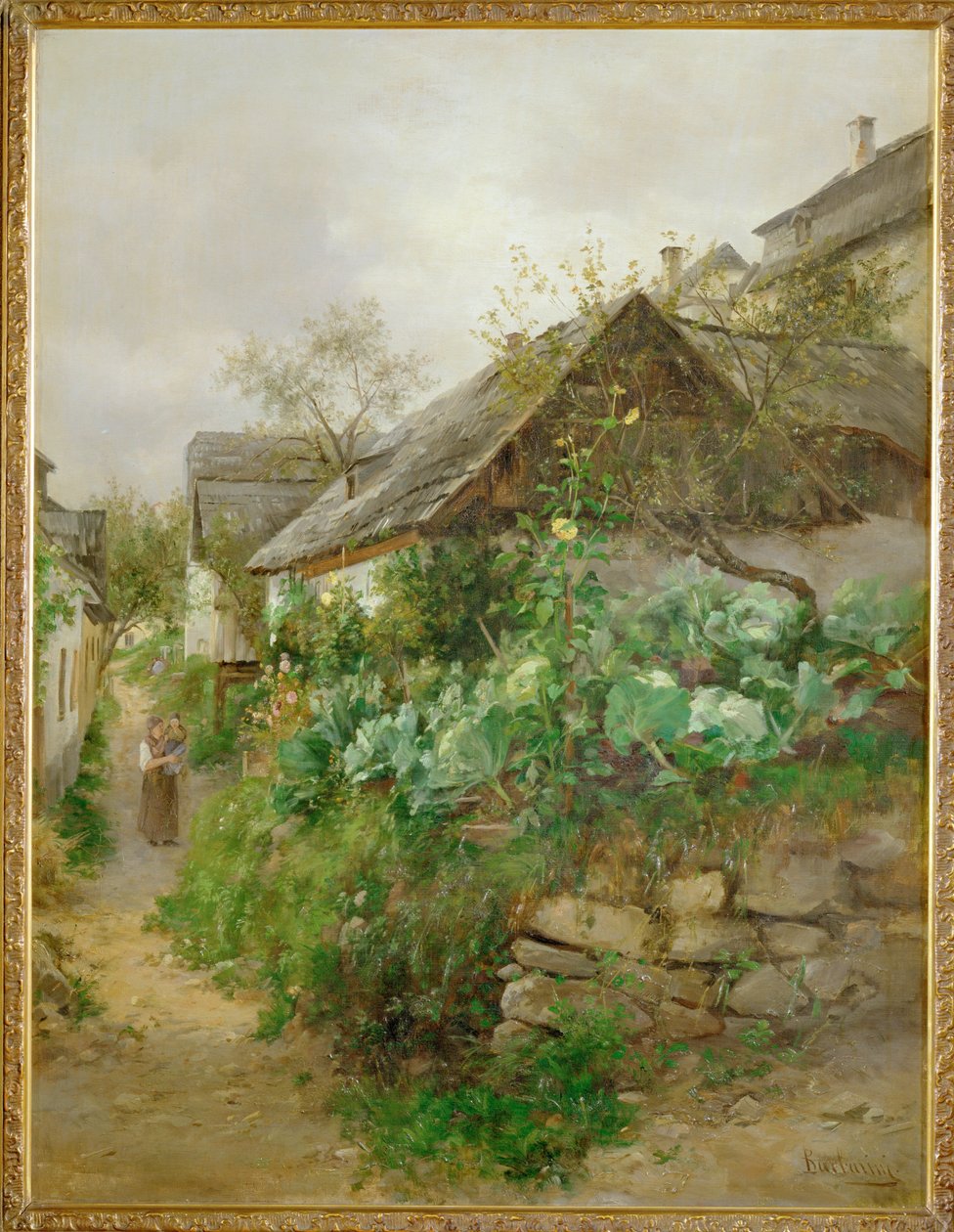 Krautgarten - Cabbage patch ... (festmény vászonra) alkotó: Emil Barbarini