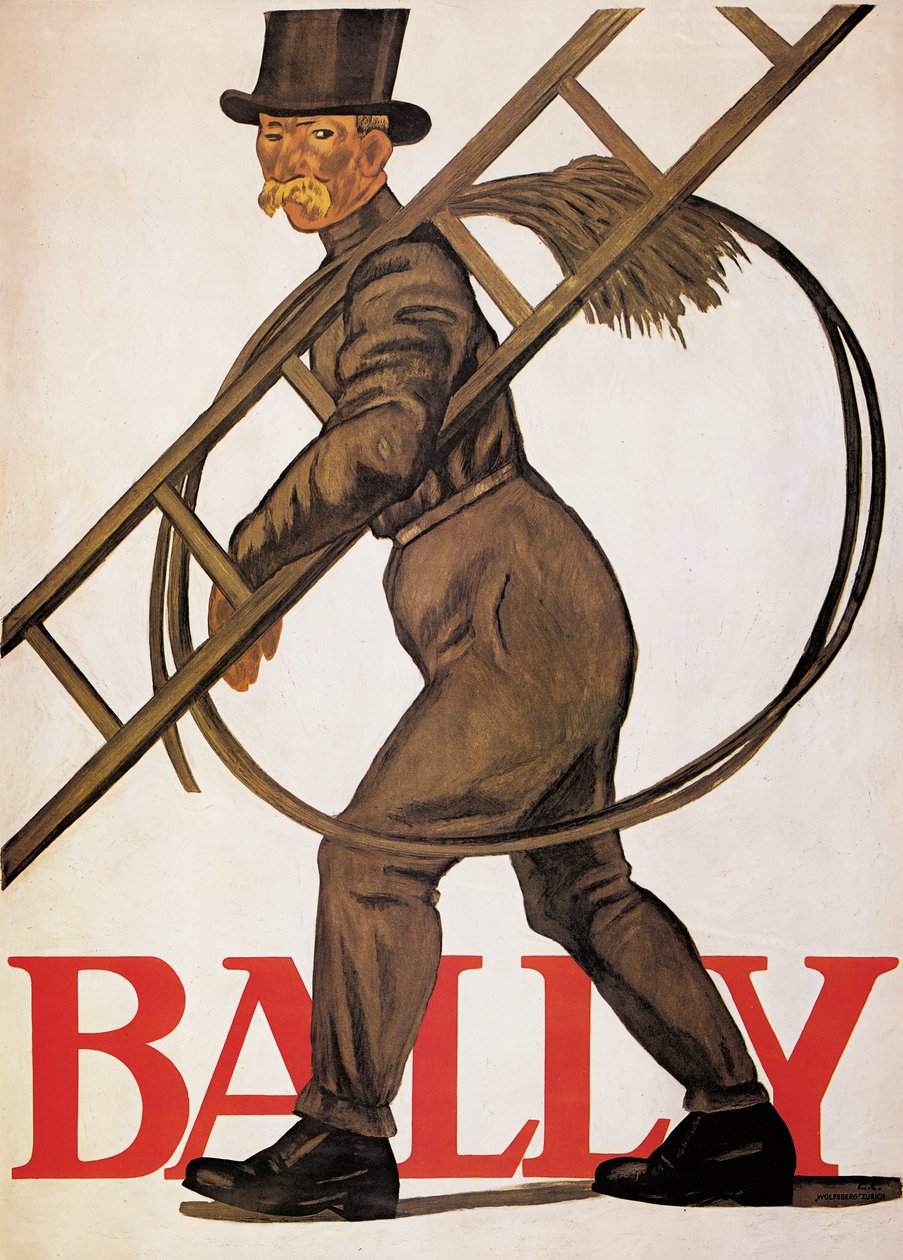 „Bally” bőrt reklámozó plakát, 1926 alkotó: Emil Cardinaux