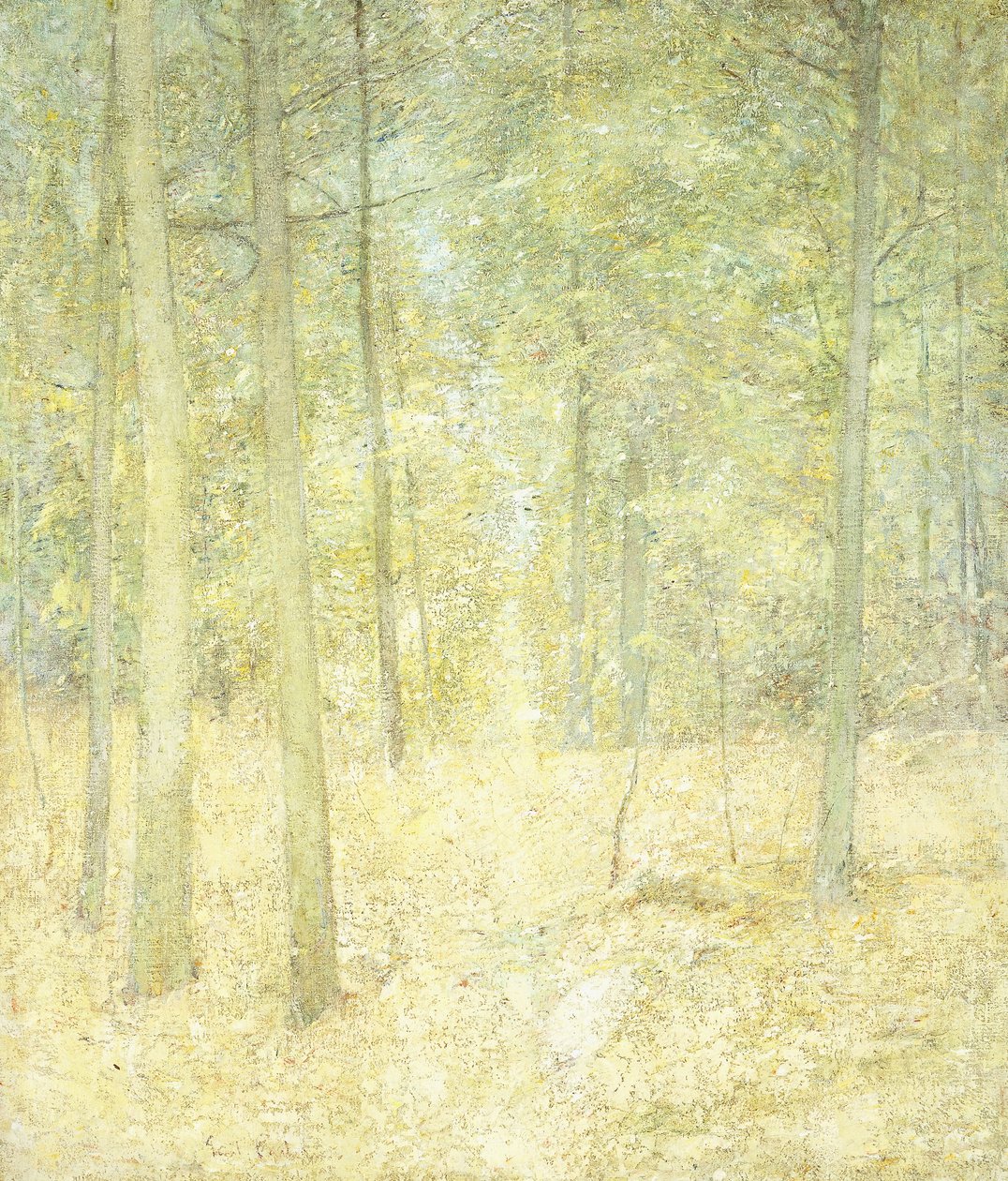Egy erdei jelenet alkotó: Emil Carlsen