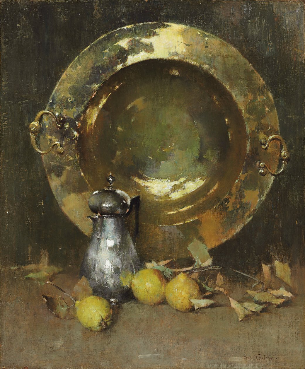 Csendélet, 1918 körül (olaj, vászon) alkotó: Emil Carlsen