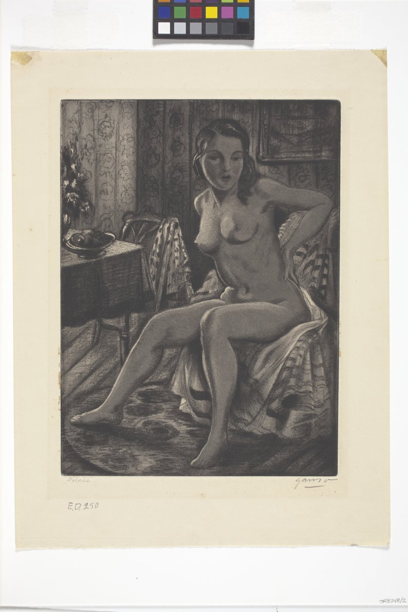 Dolores (akvatinta) alkotó: Emil Ganso