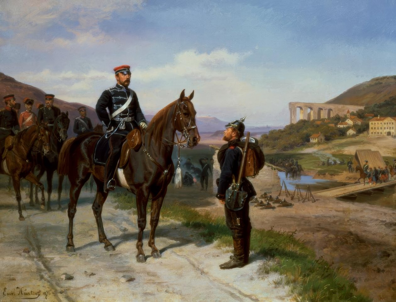 Találkozás Friedrich Karl porosz herceggel alkotó: Emil Hünten