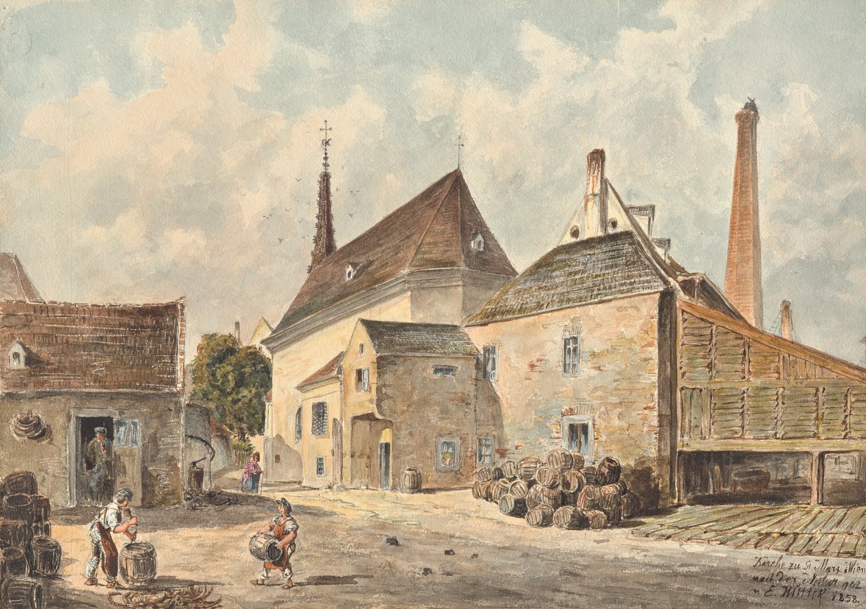 A bécsi Szent Marx-templom alkotó: Emil Hütter