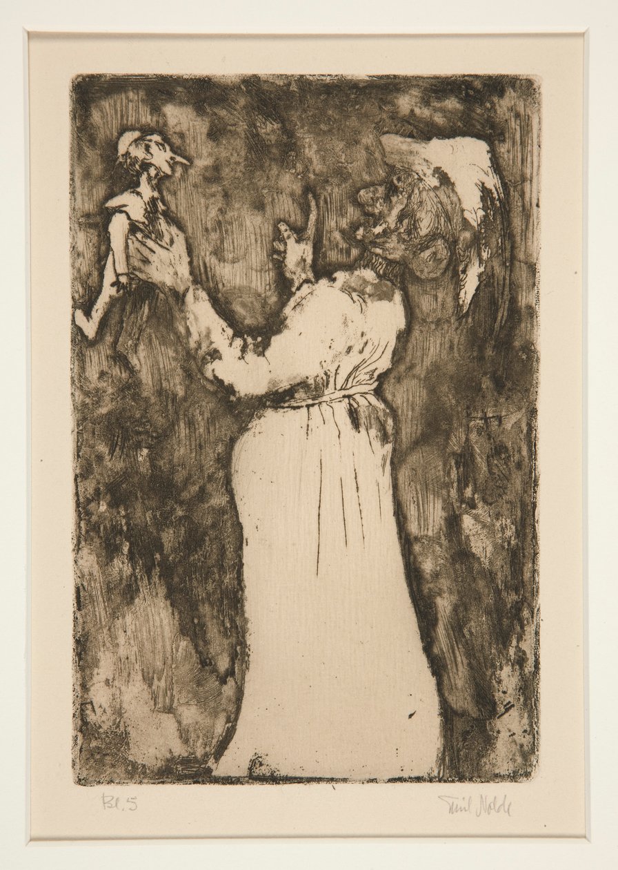A kis báb, 7. tábla a Fantáziákból (Fantasy) alkotó: Emil Nolde