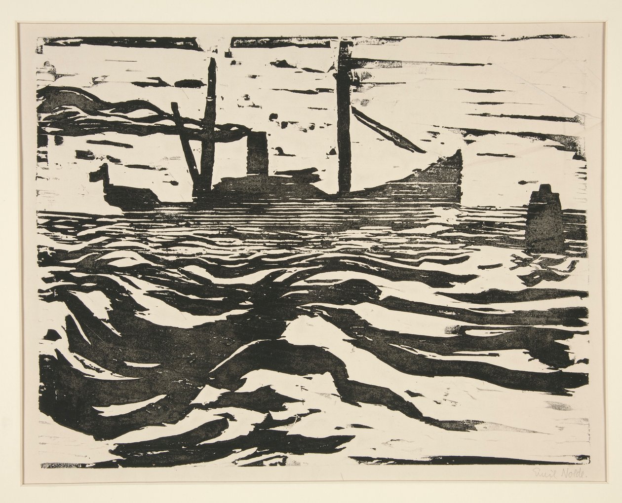 Fischdampfer (Horgász gőzhajó) alkotó: Emil Nolde