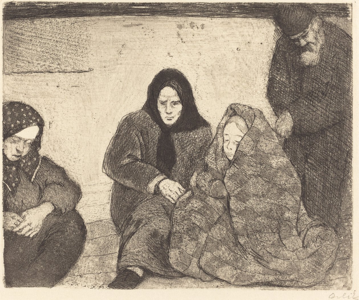 Kivándorlók alkotó: Emil Orlik