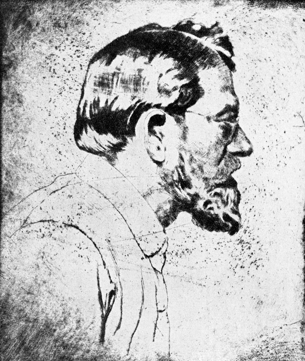 Orlik Emil - önarckép alkotó: Emil Orlik