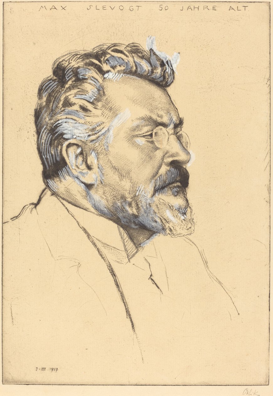 Max Slevogt alkotó: Emil Orlik