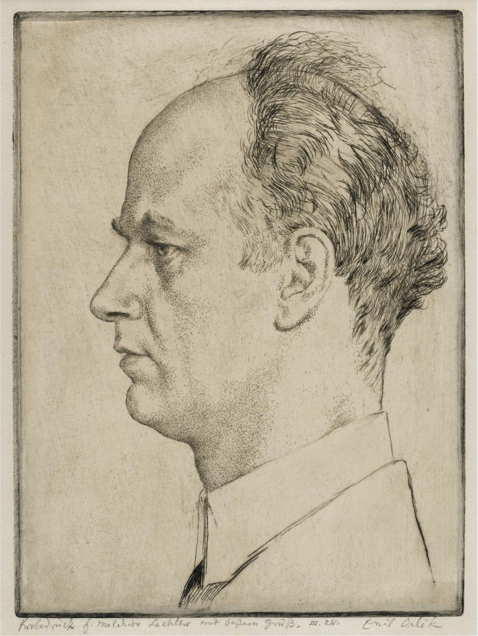 Wilhelm Furtwangler portréja 1886-1954, 1928 alkotó: Emil Orlik