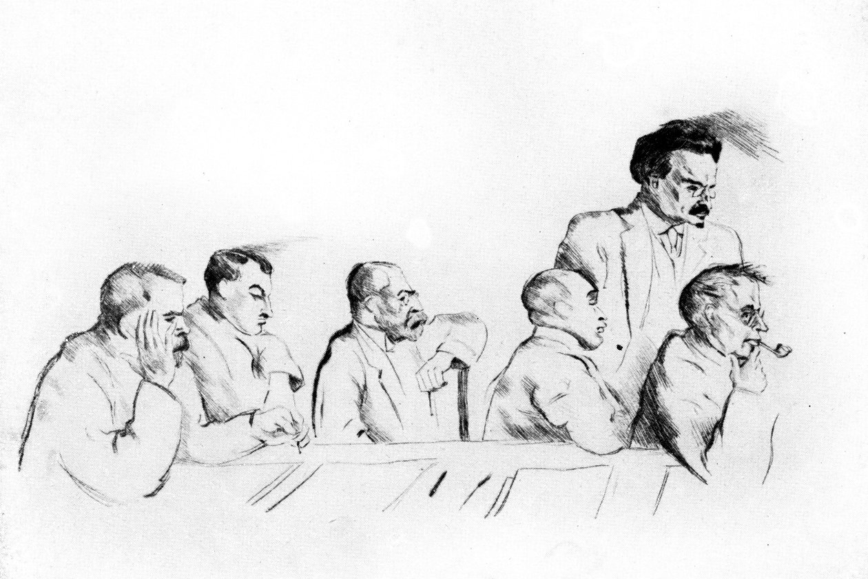 Breszt-Litovszki szerződés – orosz csapat alkotó: Emil Orlik