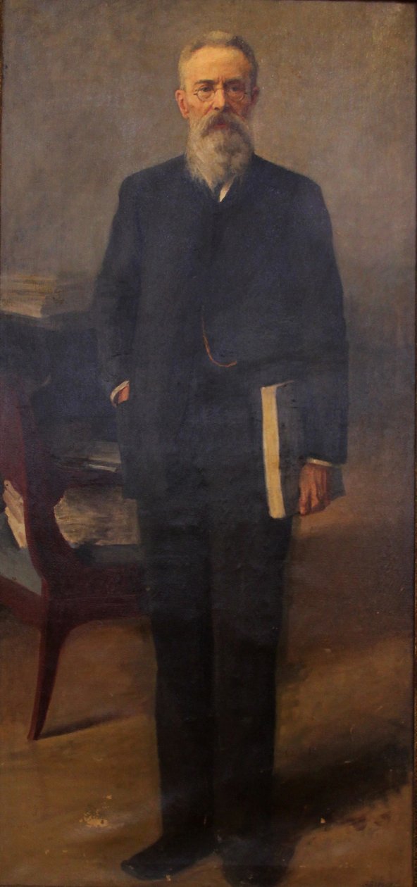 Nyikolaj Rimszkij-Korszakov zeneszerző portréja 1844-1908, c. 1900 alkotó: Emil Oskarovich Wisel