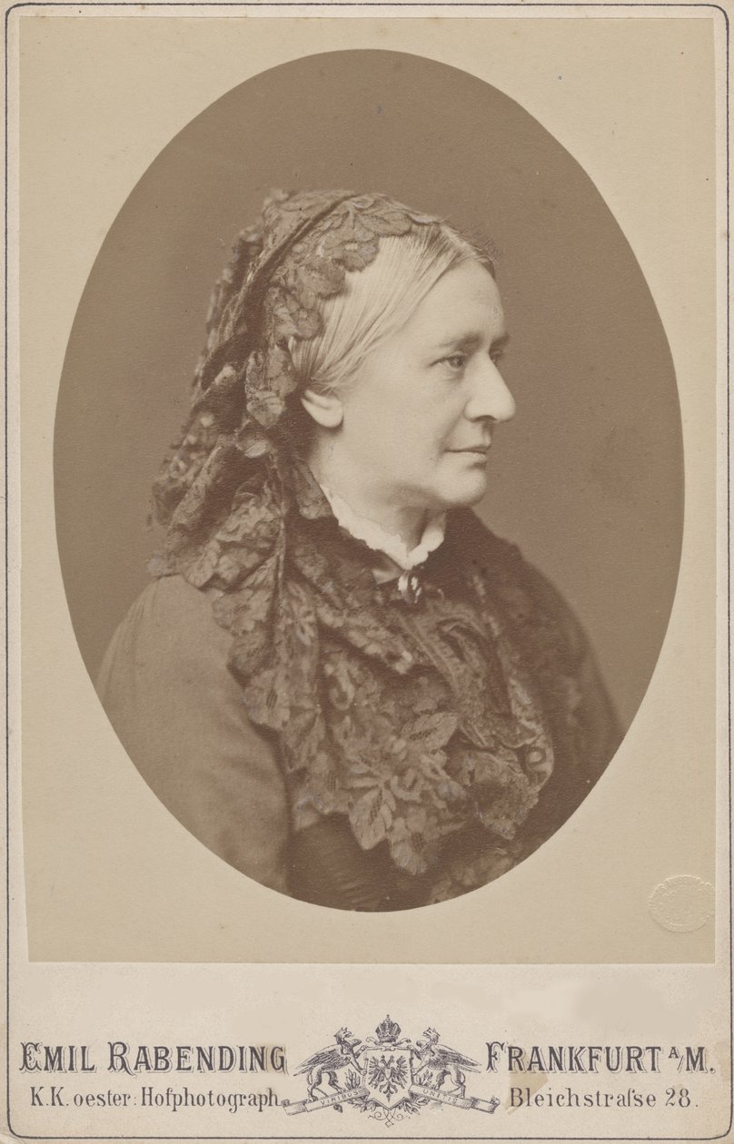 Clara Wieck-Schumann portréja 1819-1896, 1883. alkotó: Emil Rabending